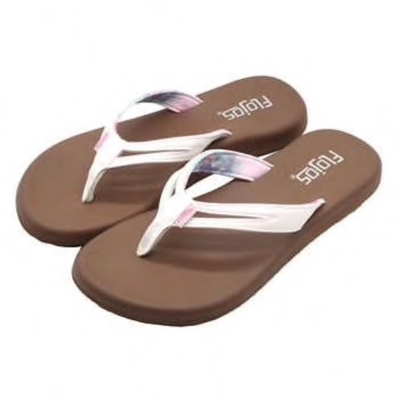 Flojos Women's Margo Flip Flops Thongs Sandals size 8 - Picture 1 of 8